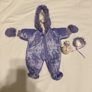 American Girl Retired 2003 Bitty Baby Snowflake Snowsuit